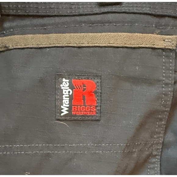 Wrangler RIGGS Workwear 38x36 Black Cargo Work Pants Cotton - Picture 7 of 7